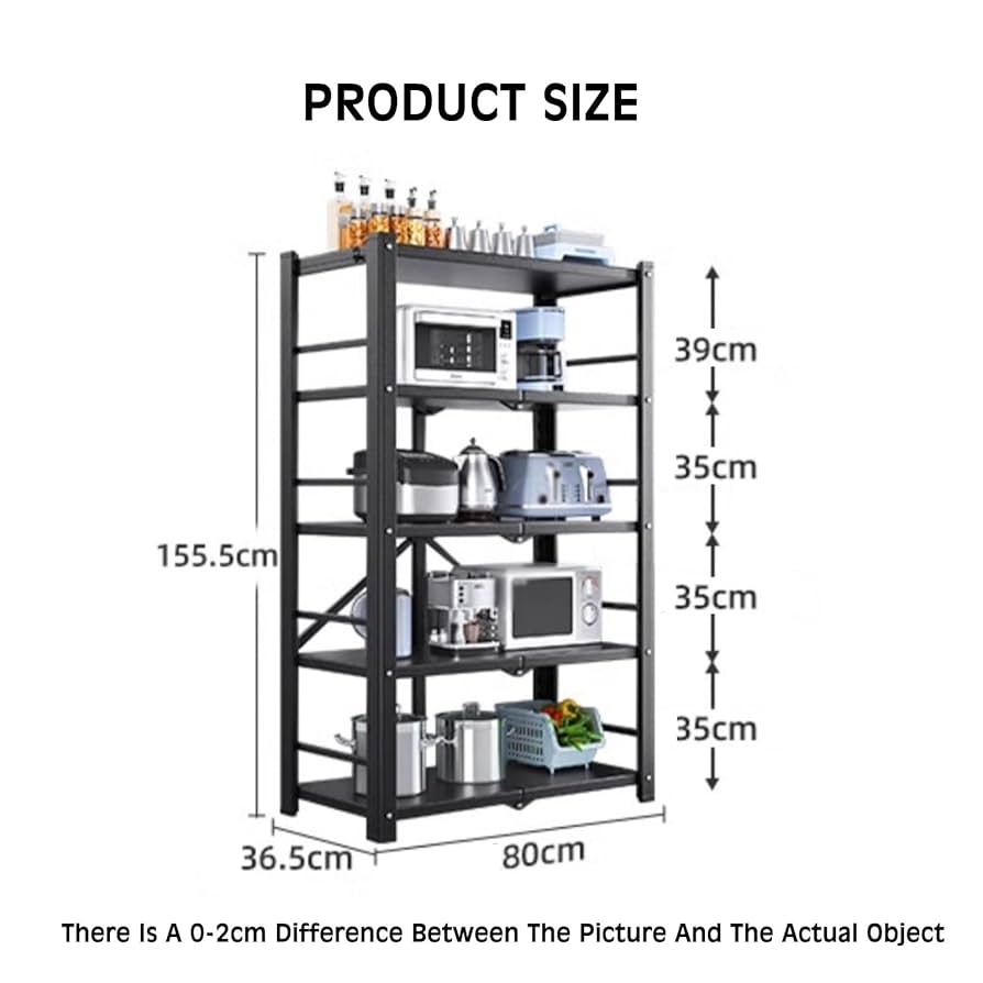 Amazon.com: UGTFFT No Installation Folding Storage Rack,5